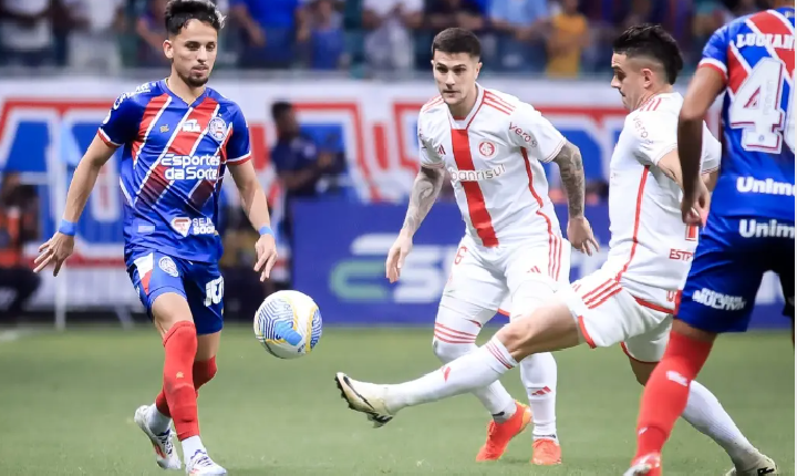 Bahia cede empate para o Inter e chega ao quarto jogo sem vencer