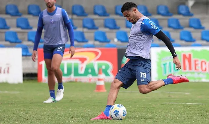 Bahia foca em treino de finalizações antes de enfrentar o Santos