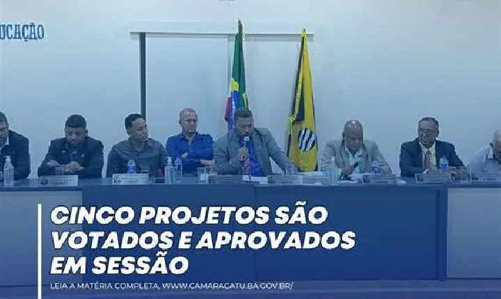 Catu: Câmara aprova cinco projetos de Lei durante sessão desta terça-feira (06)