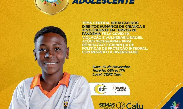 CMDCA e SEMAS realizará VI Conferência Municipal dos Direitos da Criança e do Adolescente