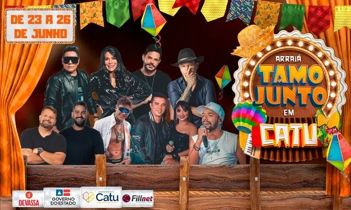 Confira a programação completa do Arraiá Tamo Junto em Catu
