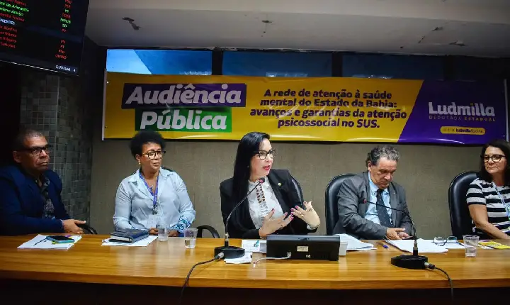 Deputada Ludmilla Fiscina debate saúde mental com grandes nomes da área, na AL-BA