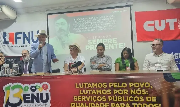 Joseildo Ramos defende o saneamento público durante encontro dos urbanitários em Minas Gerais
