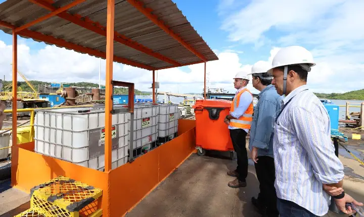 Montagem de equipamentos para construção da Ponte Salvador-Itaparica avança em estaleiro baiano