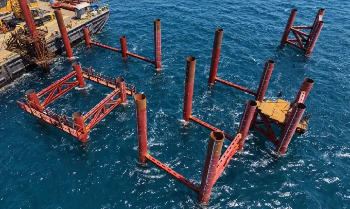 Ponte Salvador-Itaparica avança na implantação da estrutura de apoio ao vão central