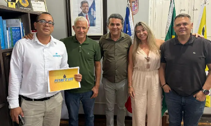 Prefeito Pequeno Sales recebe deputado Radiovaldo e representantes da PetroDart para tratar sobre qualificação profissional