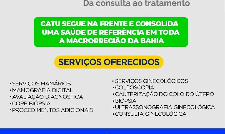 Prefeitura de Catu amplia oferta de serviços e fortalece atendimento com especialistas
