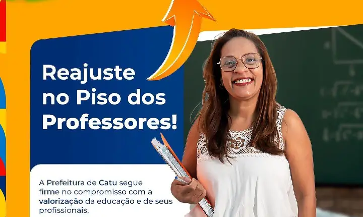 Prefeitura de Catu anuncia reajuste no piso salarial dos professores da rede municipal
