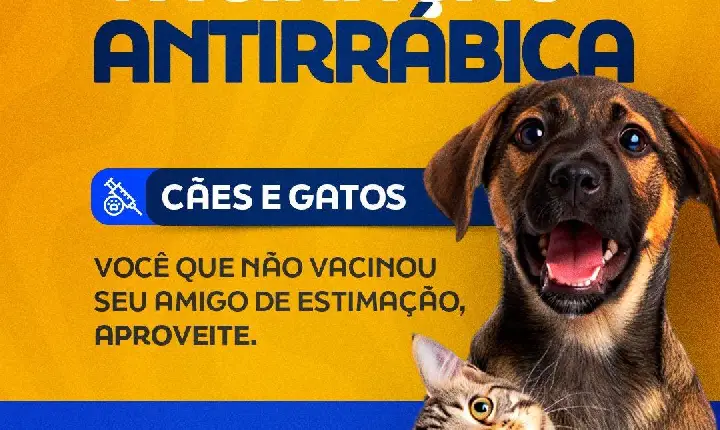 Prefeitura de Catu divulga cronograma da vacinação antirrábica para cães e gatos