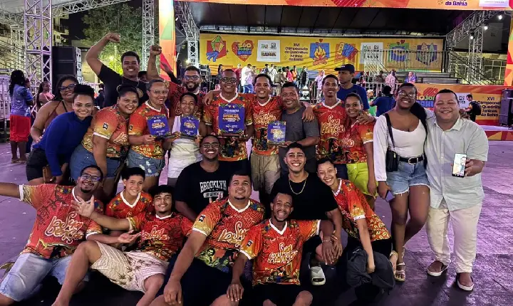 Quadrilha Junina Pinga Né Mim conquista 2º lugar estadual