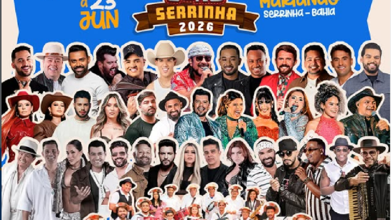São João de Serrinha 2026 promete grandes atrações e cinco dias de festa