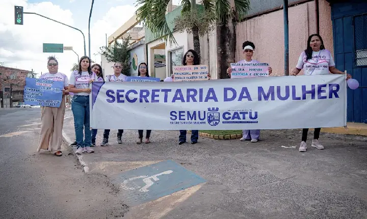 Secretaria da Mulher realiza blitz educativa em alusão ao Agosto Lilás