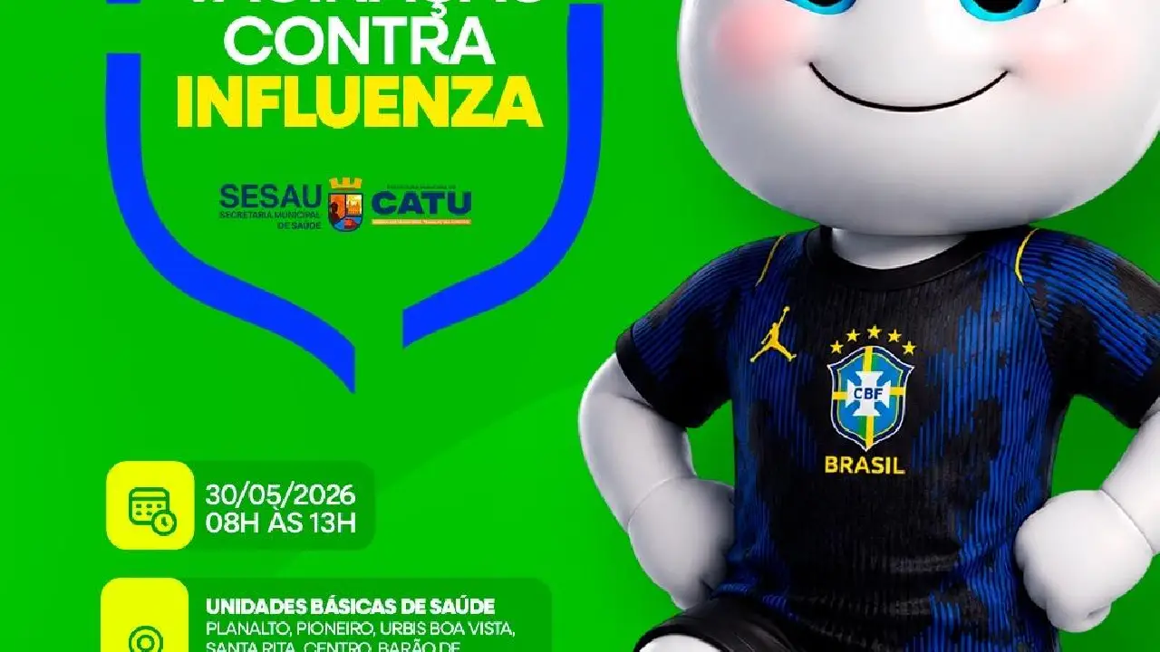 Secretaria de Saúde de Catu realiza vacinação contra Influenza neste sábado (30)