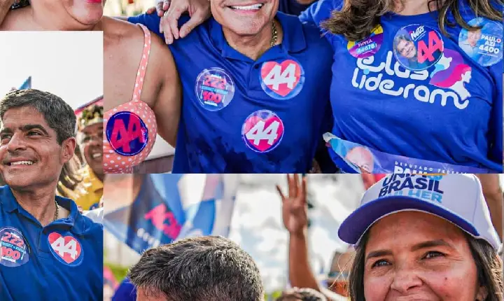 Thyla Mendes participa de caminhada com ACM Neto no Barão de Camaçari, em Catu