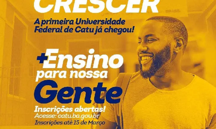 UNILAB: Inscrições abertas para 45 vagas em curso de graduação em Catu