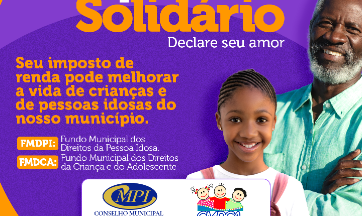 Valores devidos no IR podem ser revertidos em benefícios para idosos, crianças e adolescentes do município de Alagoinhas