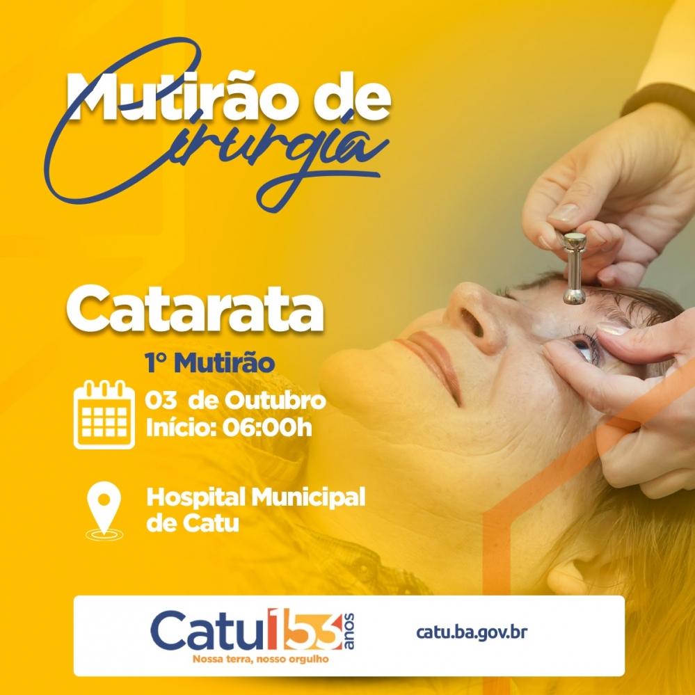 Secretaria de Saúde realiza mutirão de cirurgia de catarata neste domingo