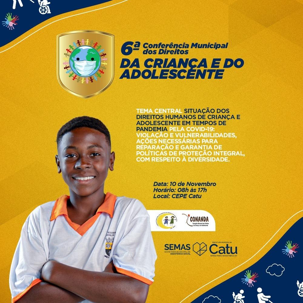 CMDCA e SEMAS realizará VI Conferência Municipal dos Direitos da Criança e do Adolescente