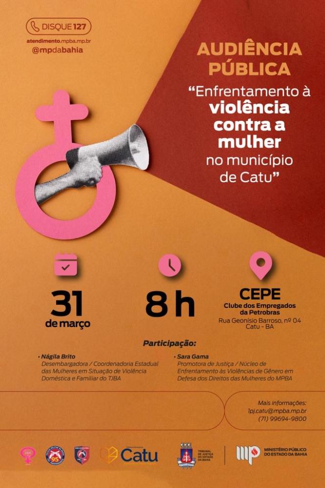 Catu: Audiência pública discute o enfrentamento à violência contra a mulher
