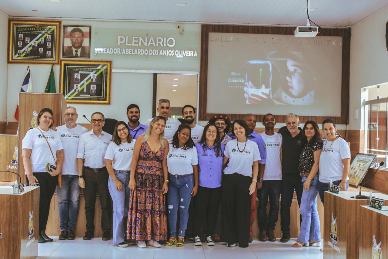 Evento na Câmara dos Vereadores de Barrocas (BA) apresenta oficialmente o Pacto Quintal CO2 Free à cidade
