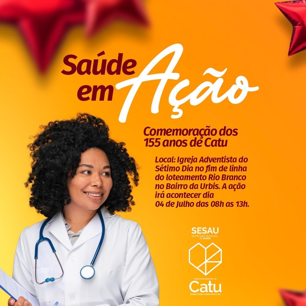 Secretaria de Saúde está promovendo o Saúde em Ação com serviços essenciais para cuidar da sua saúde