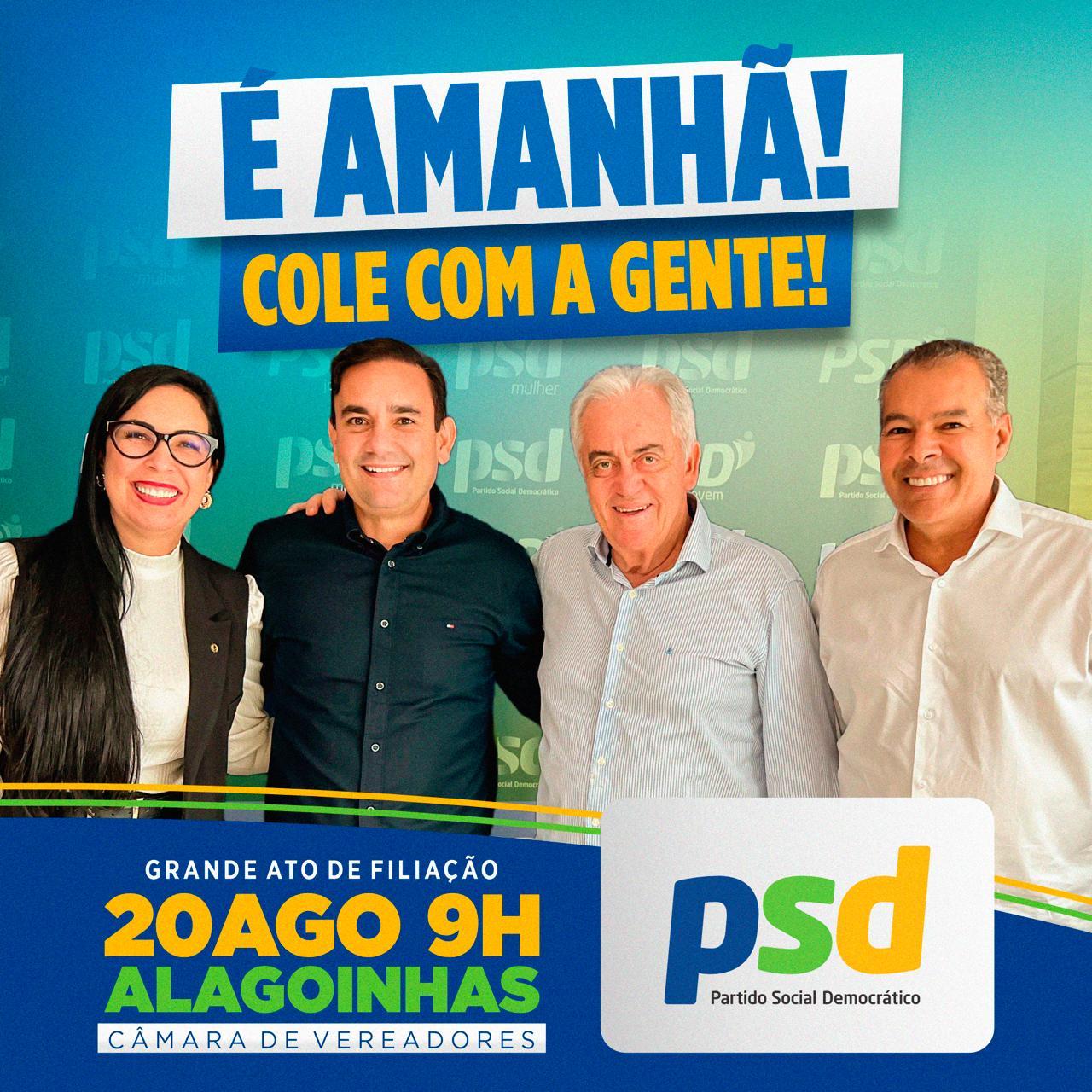 Alagoinhas: Ato de Filiação de Gustavo Carmo no PSD acontece neste Domingo  (20)