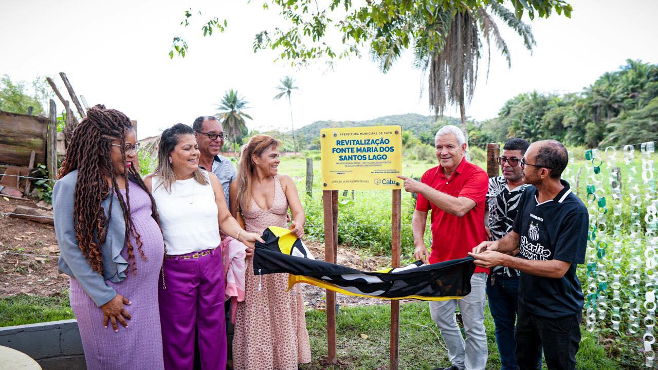 Prefeitura de Catu conclui serviços de revitalização das Fontes do Mucambo e promove ato de Inauguração