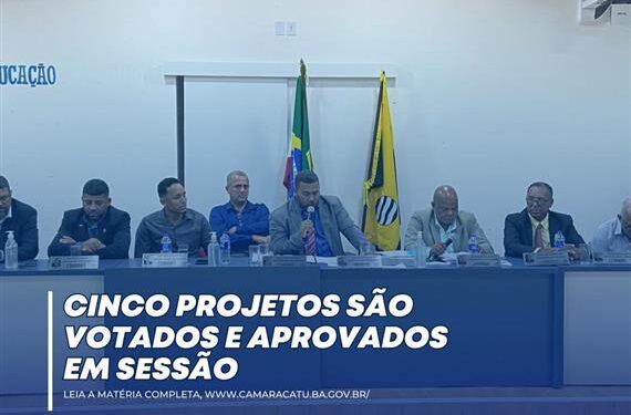 Catu: Câmara aprova cinco projetos de Lei durante sessão desta terça-feira (06)