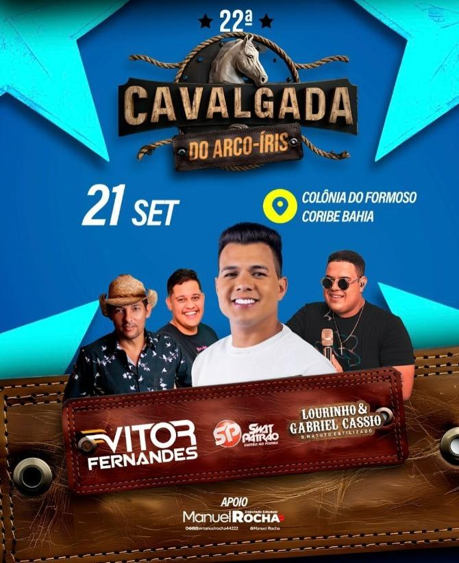 22º CAVALGADA DO ARCO-IRIS CORIBE, CONFIRA PROGRAMAÇÃO