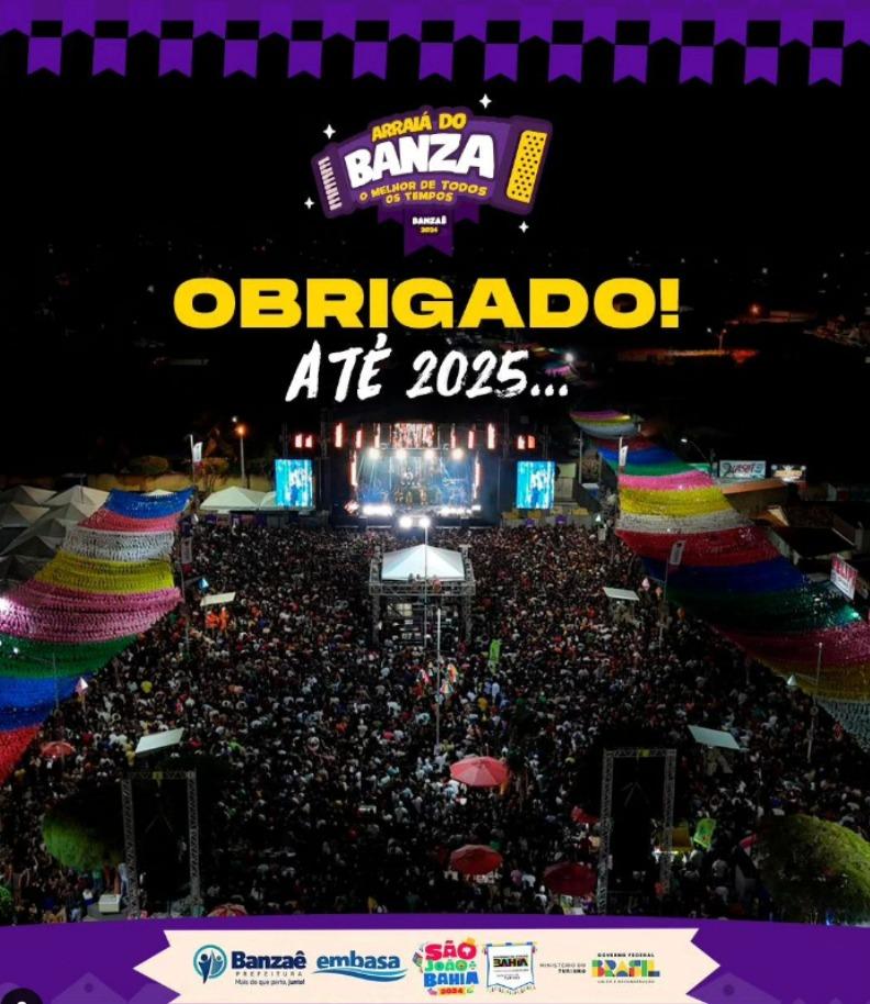 ARRAIÁ DO BANZA 2024, ARREBENTA E SE TORNA GRANDE SUCESSO