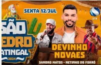 DIVULGADA GRADE DE ATRAÇÕES DO SÃO PEDRO DO CATINGAL 2024