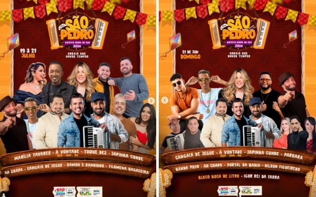 DIVULGADA GRADE DE ATRAÇÕES DO SÃO PEDRO SERRA DO CEM