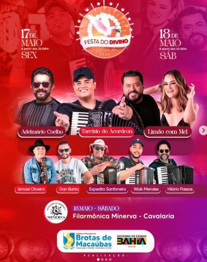 Macaúbas: Divulgada a Programação da Festa do Divino