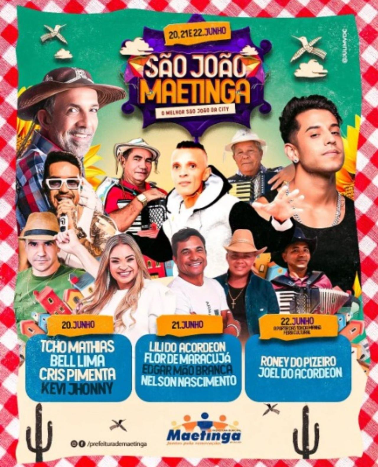 São João 2024 em Maetinga promete três dias de muita festa e animação