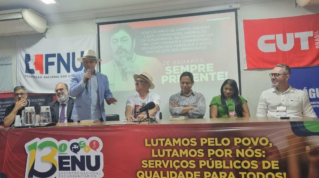 Joseildo Ramos defende o saneamento público durante encontro dos urbanitários em Minas Gerais