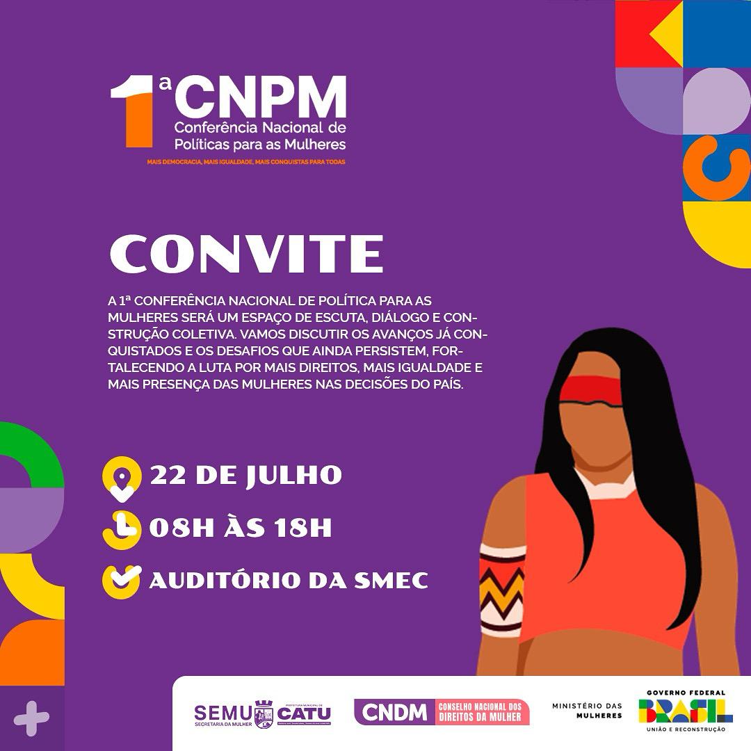 Catu realiza etapa municipal da 1ª Conferência Nacional de Políticas para as Mulheres