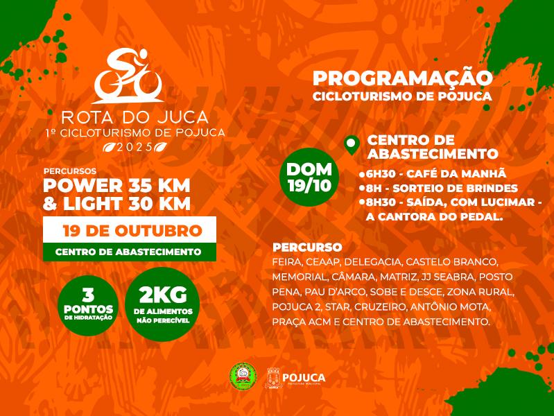 Pojuca promove 1º Cicloturismo “Rota do Juca”