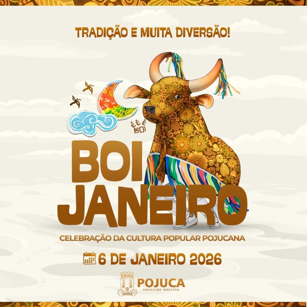 Festa do Boi Janeiro celebra a identidade cultural de Pojuca no dia 6 de janeiro de 2026