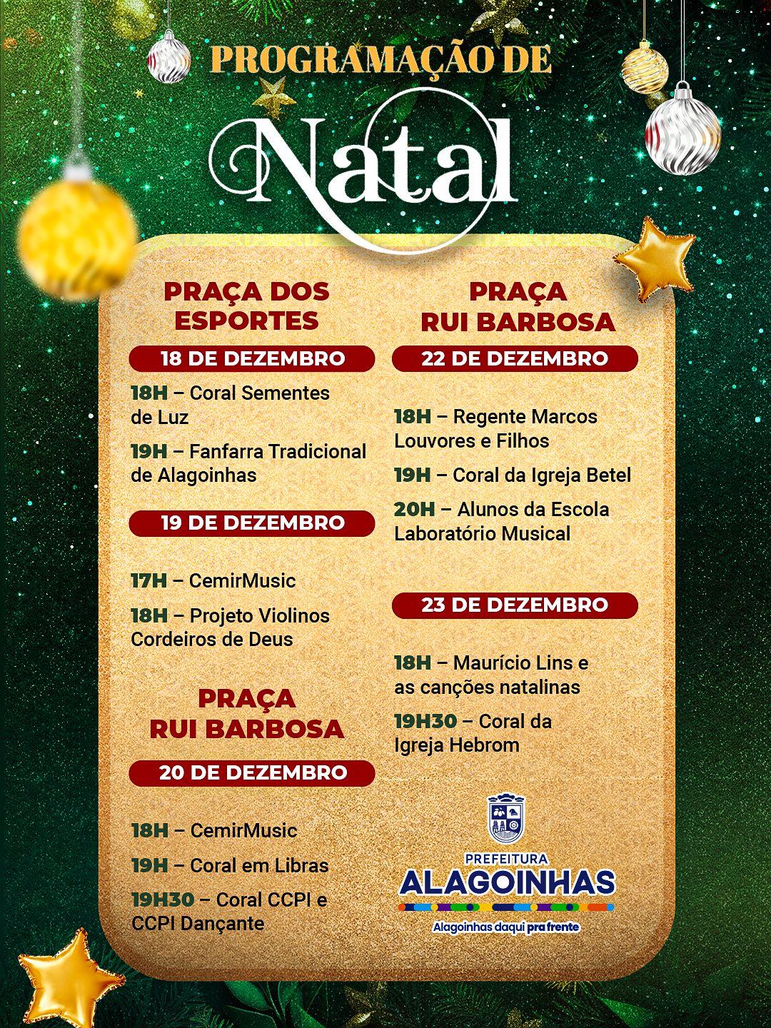 Prefeitura segue com programação especial de Natal em Alagoinhas