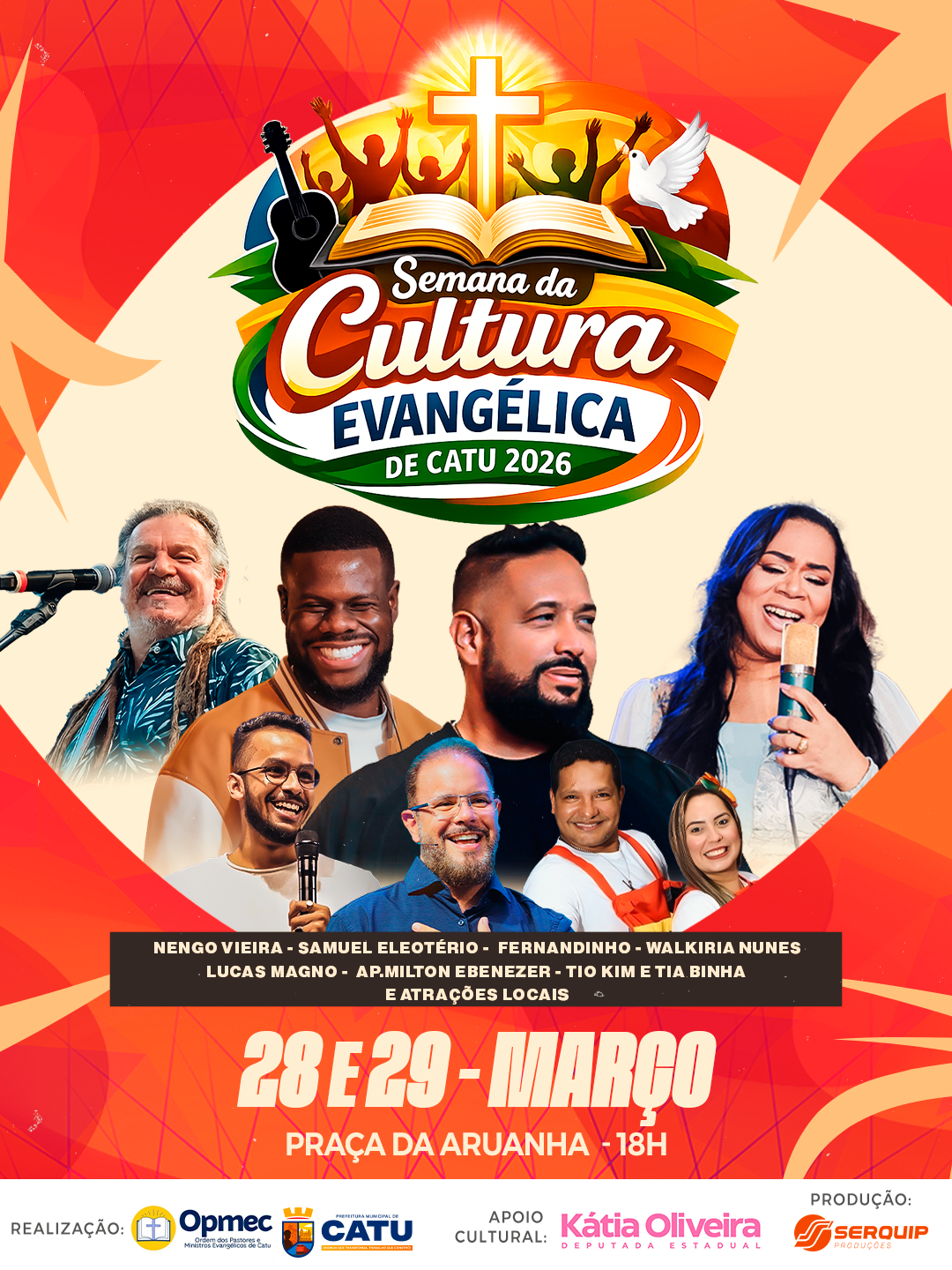 Semana da Cultura Evangélica de Catu acontece neste final de semana 28 e 29 de março