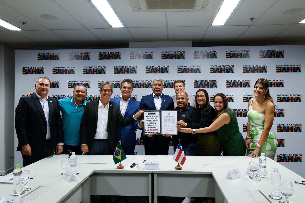 Jerônimo Rodrigues autoriza pavimentação da BA-668 entre o município de Buerarema e o distrito de Vila Operária