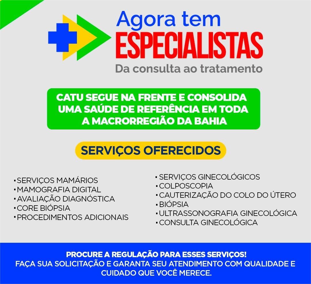 Prefeitura de Catu amplia oferta de serviços e fortalece atendimento com especialistas
