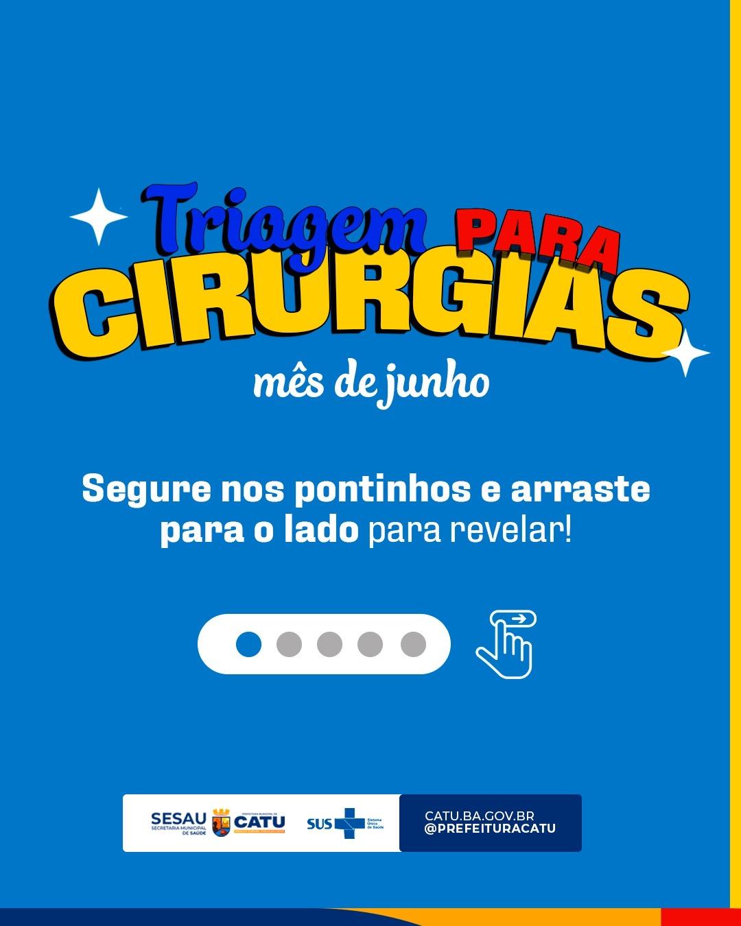 Prefeitura de Catu realiza triagens para cirurgias durante o mês de junho