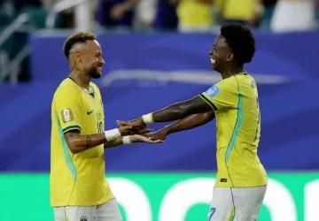 Vini Jr. brilha e Brasil se classifica em 1º com 3x0 sobre a Escócia