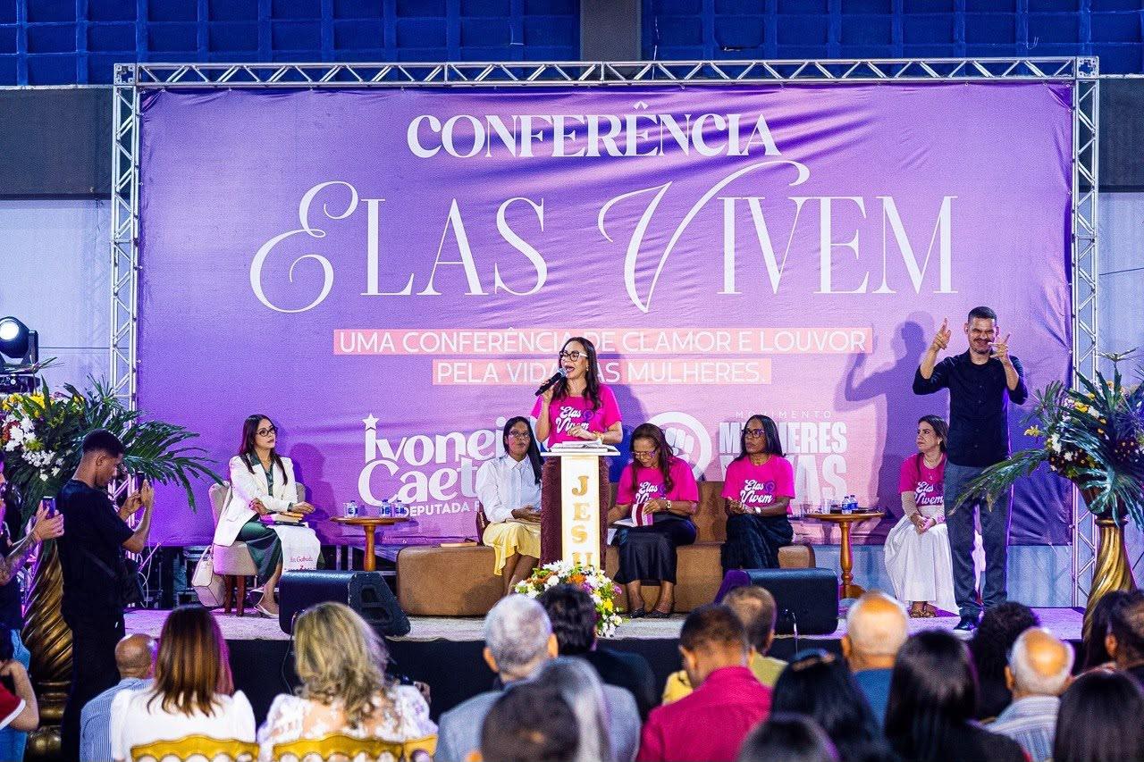Ivoneide Caetano reúne centenas de mulheres evangélicas contra o feminicídio em Camaçari