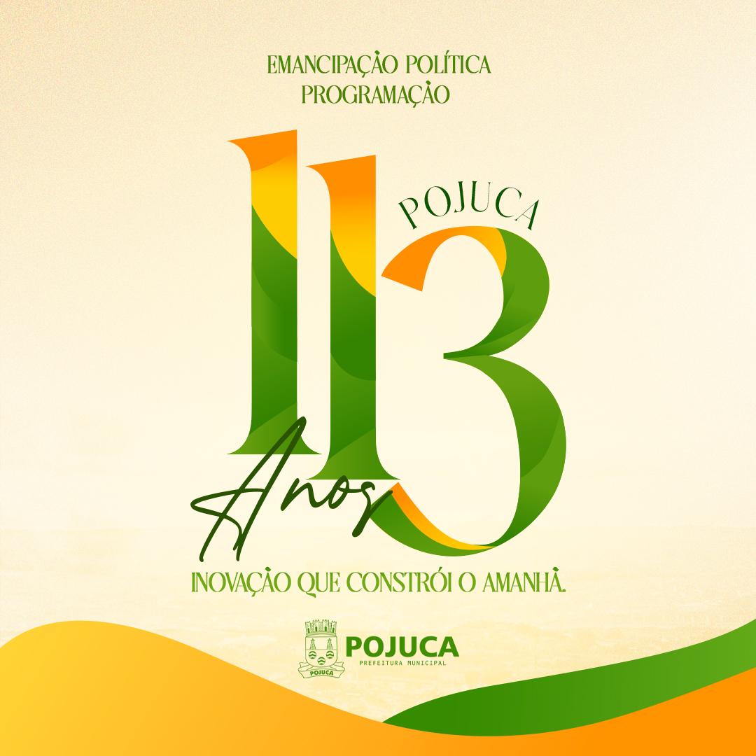 Pojuca celebra 113 anos com inaugurações, entregas de obras e programação especial nos dias 28 e 29 de julho