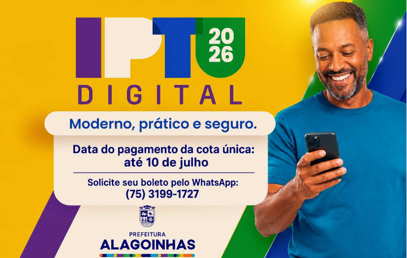 Prazo para pagamento do IPTU com 13% de desconto termina no dia 10 de julho