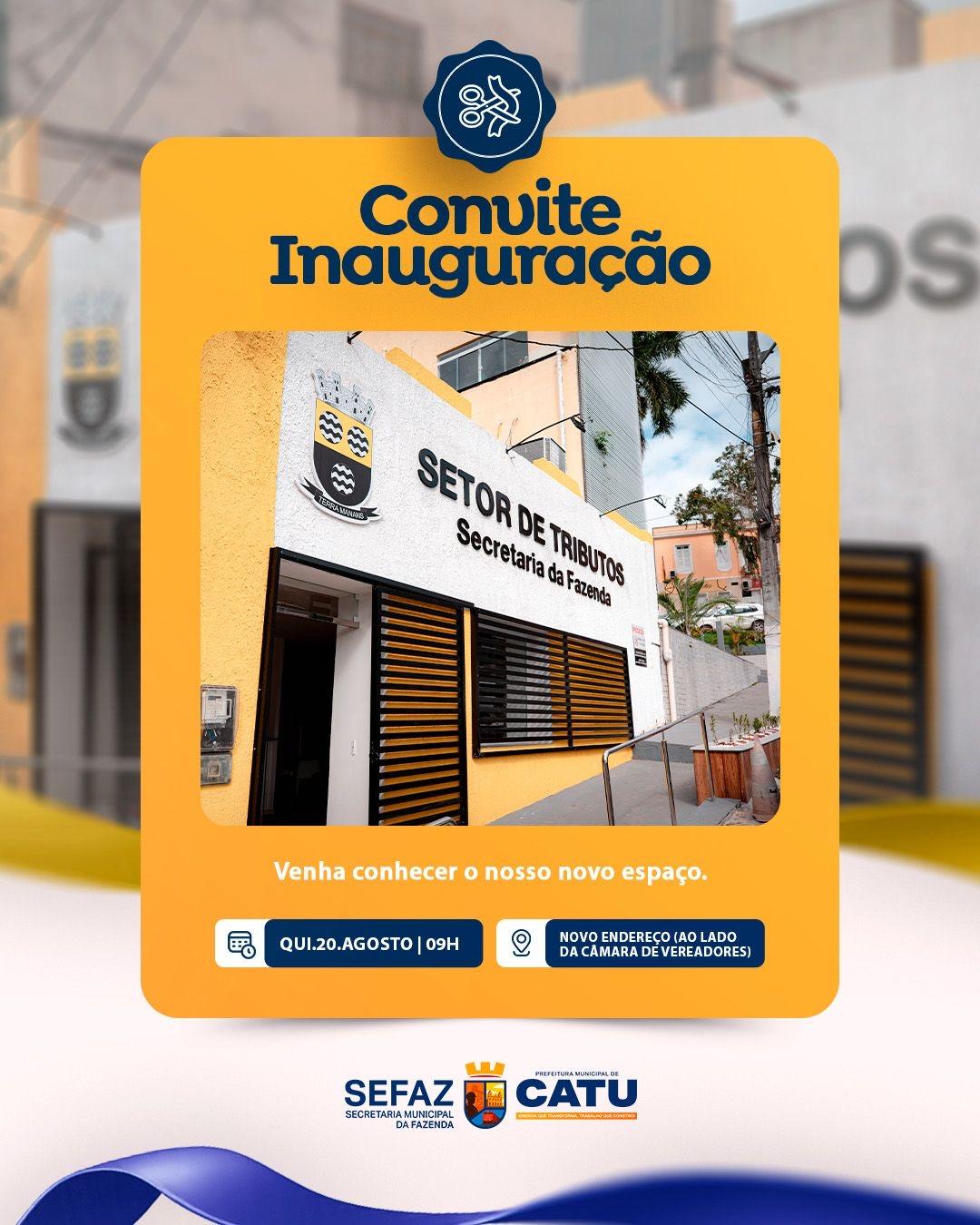 Setor de Tributos de Catu ganha novo espaço para atendimento à população