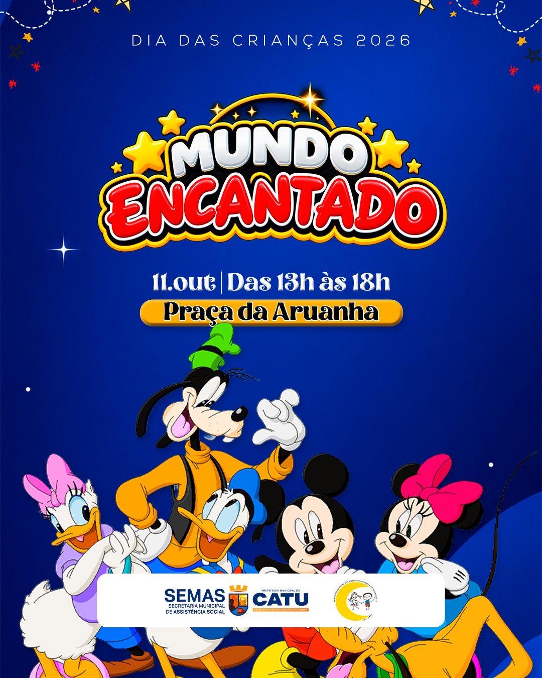 Dia das Crianças terá o “Mundo Encantado” em Catu
